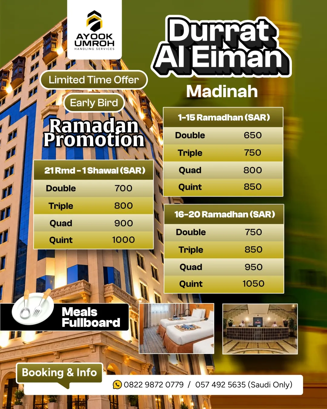 RAMADHAN PROMOTION – DURRAT AL EIMAN MADINAH